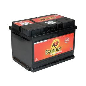Batteri Banner model 851 65AH & koldstart 790SAE (har bde top og side poler) Starting Bull 851
