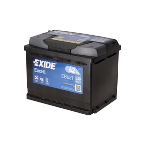Batteri Exide 62AH & koldstart 540SAE (Batteri med top poler) Starting battery EXCELLEB621