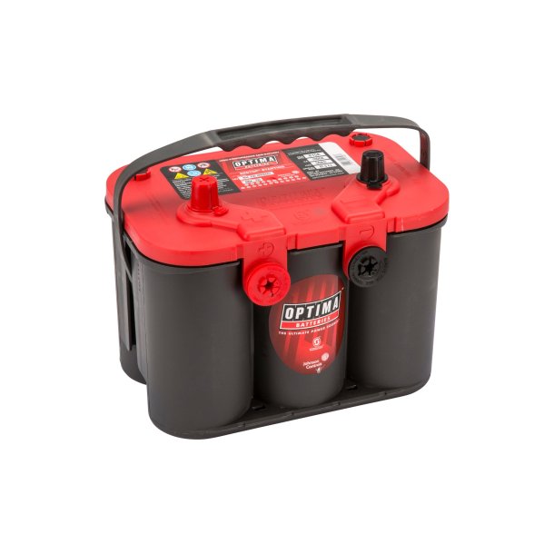 Batteri Optima Rd med koldstart 815SAE med top &amp; side poler, Optima VAOPT804250