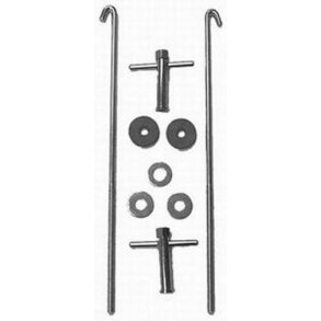 Batteri holder chrome, komplet st Racing Power Company (RPC R9258)