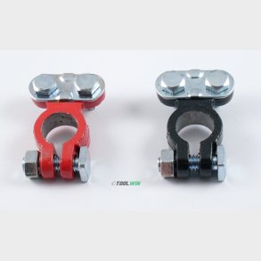 Batteri polsko s�t + & -  r�d og sort farve (Standard Motor BP17U - Battery Terminal Set BT01-02C)