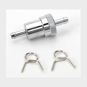 Benzinfilter Performance chrome til 5/16