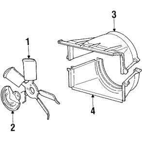 K�lerkappe nederste Chevrolet Pick-up 1988 til 1997 (GM 15678801) Fan Shroud