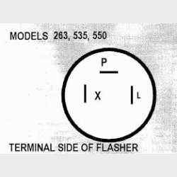 Blinkrel� mekanisk med 3 stikben (Ideal 550 - NO550)