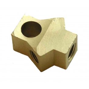Bremse fordelerblok til bolt montering universal 2x3/8-24 og 1x3/16 in. gevind, Distribution Block