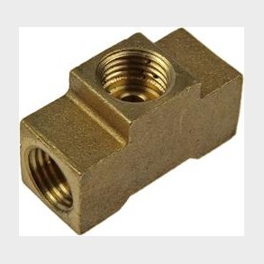 Bremse fordelerblok universal 2 x 3/8-24 og 1 x 3/16 in. gevind (785-436D)  Brake Distribution Block