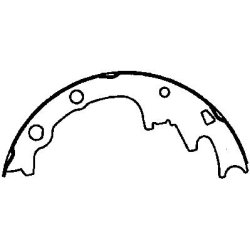 Bremsebakker bag (st til 2 hjul) Ford 1978 til 1996 dia. 9" x 1,75" (Z474R - 11105690)