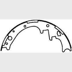 Bremsebakker bag (s�t til 2 hjul) Mopar dia. 10" x 2,5" (Bendix RS445 AXS445)