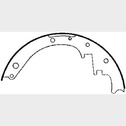 Bremsebakker for (s�t til 2 hjul) Buick 1942 til 1970 dia. 12" x 2,25" (Z197R - BX197)