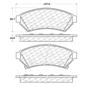 Bremseklodser for (s�t til 2 hjul) GM 2004 til 2012 (Centric 10310750)
