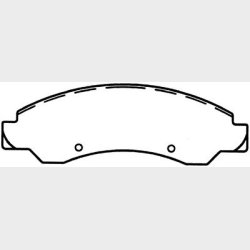 Bremseklodser for (s�t til 2 hjul) Cadillac &amp; Chevrolet 2005 til 2008 (Bendix MRD1092 - 10310920)