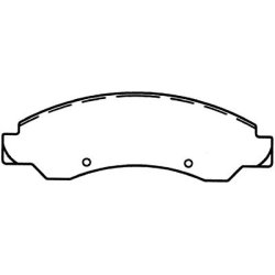 Bremseklodser for (st til 2 hjul) Cadillac &amp; Chevrolet 2005 til 2008 (Bendix MRD1092 - 10310920)