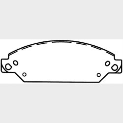 Bremseklodser for (s�t til 2 hjul) Cadillac &amp; Chevrolet 2005 til 2008 (Bendix MRD1092 - 10310920)