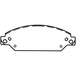 Bremseklodser for (st til 2 hjul) Cadillac &amp; Chevrolet 2005 til 2008 (Bendix MRD1092 - 10310920)