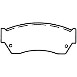 Bremseklodser for (st til 2 hjul) Chrysler Metro &amp; Suzuki Swift 1990 til 2001 (Bendix MKD451)