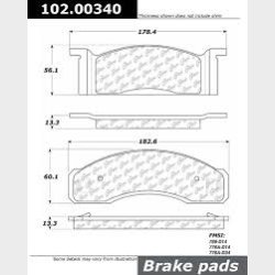 Bremseklodser for (s�t til 2 hjul) Ford &amp; Mercury 1968 til 1973 (102.00340- AXMD34 - PS34M)