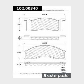 Bremseklodser for (s�t til 2 hjul) Ford & Mercury 1968 til 1973 (102.00340- AXMD34 - PS34M)