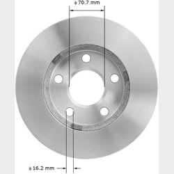Bremseskive for GM 1997 til 2005 (Bendix PRT5158 - AX55040)