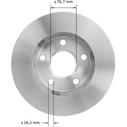 Bremseskive for GM 1997 til 2005 (Bendix PRT5158 - AX55040)