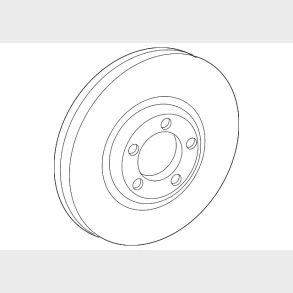 Bremseskive bag til Ford Mustang March E fra �rgang 2021 til 2025 (YH713957P) Brake rotor rear