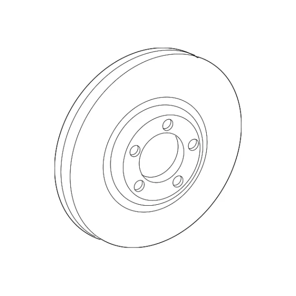 Bremseskive for til Ford Mustang March E fra rgang 2021 til 2025 (YH726487P) Brake rotor front