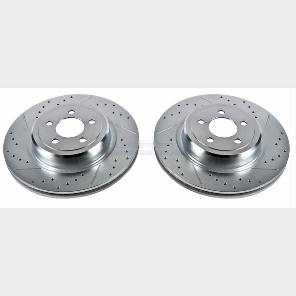 Bremseskive (s�t 2 stk) bag Mopar SRT 2005 til 2018 (Power Stop AR8775XPR) Extreme Performance Drill