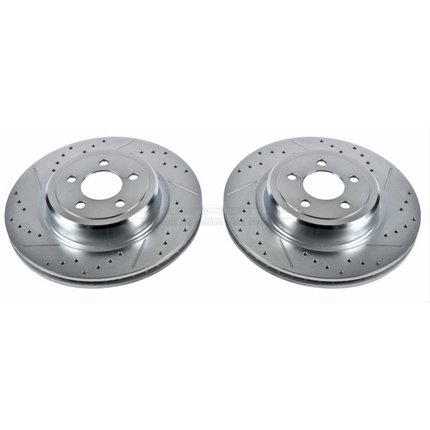 Bremseskive (st 2 stk) bag Mopar SRT 2005 til 2018 (Power Stop AR8775XPR) Extreme Performance Drill