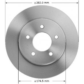 Bremseskive for Chrysler & Dodge 1997 til 2000 (Bendix 145152 - PRT5152)