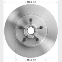 Bremseskive for Ford 2WD 1995 til 2009 (Bendix PRT5076 - 145076 - AX54029)