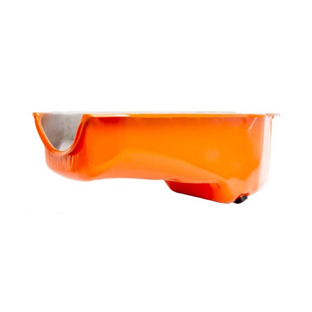 Bundkar Orange Chevrolet S/B oliepind i venstre side 1965 til 1979 (RPC R9005P) Oil Pan