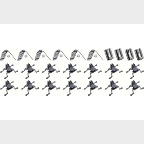 Clips frontrudeliste s�t  Camaro 1968 (TFAC11219)