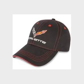 Cap CHEVROLET CORVETTE CAP. C7 2014-2019 Chevrolet Corvette Cap - Black/Red C7 Stingray
