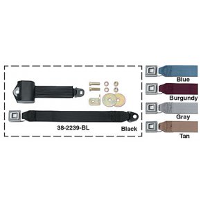 Sikkerhedssele rulle i classic orginal stil, Beige (LMC 38-2239-TN) Seat Belt - 60