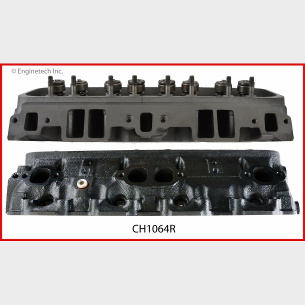 Topstykke renoveret 6 bolt indsug Chevrolet 350/5,7 1986 til 1995 (Enginetech CH1064R) Se info
