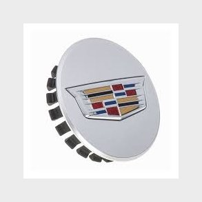  Cadillac OEM Logo on Silver Center Cap. #9597375. 2-5/8
