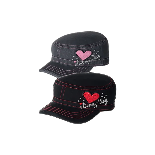 Cap CHEVROLET "I LOVE MY CHEVY" MILITARY STYLE CAP, Black/sort