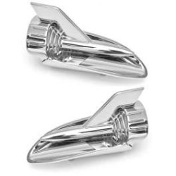 Emblem/Hood Rockets til hjelmen p Chevrolet Bel-Air 1957 (02-87 - BPT-136)