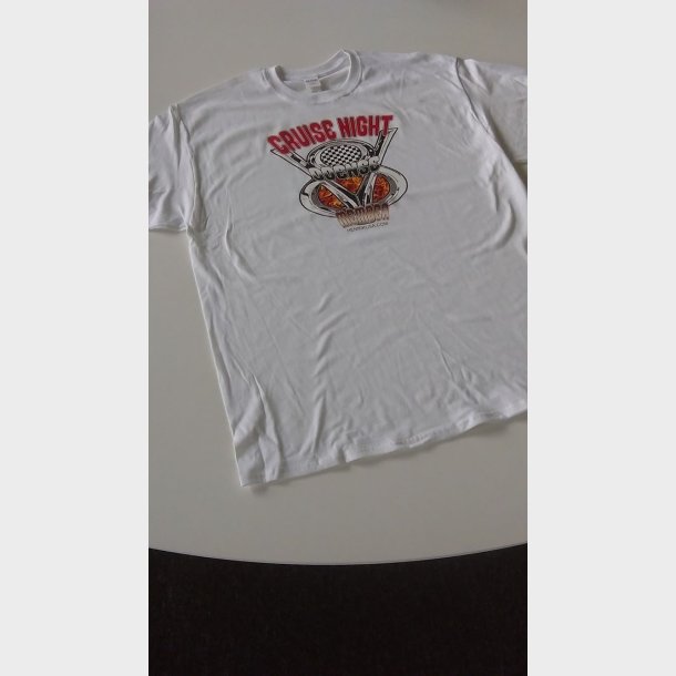 T-Shirt med Cruise Night Odense, Nedsat til  35,- kr.