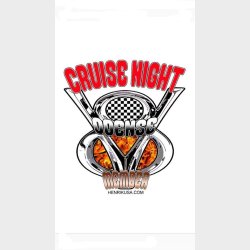T-Shirt med Cruise Night Odense, Nedsat til  35,- kr.