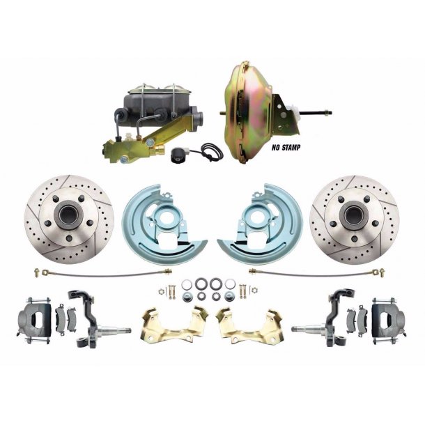 Bremsekonverteringsst til skivebremser Chevrolet Camaro 1967 til 1969 m.m. (DBK6472LX-GM-227)