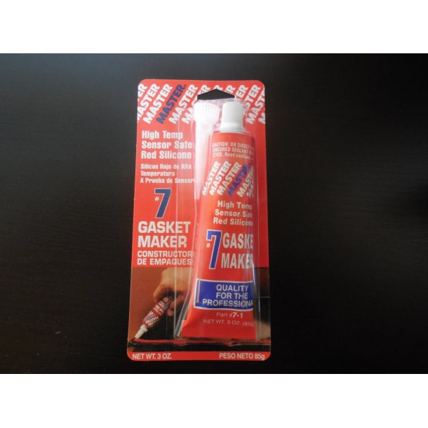 Flydende pakning, tube rd silicone pakning, tler meget hj varme (Fabrikatet Master)