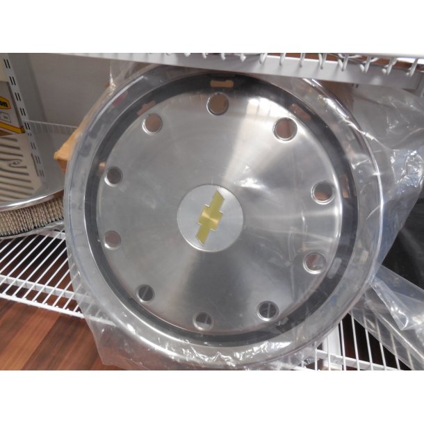 Chevrolet orginal renoveret hjulkapsel st fra USA, str. 15" Flot st med 4 stk.
