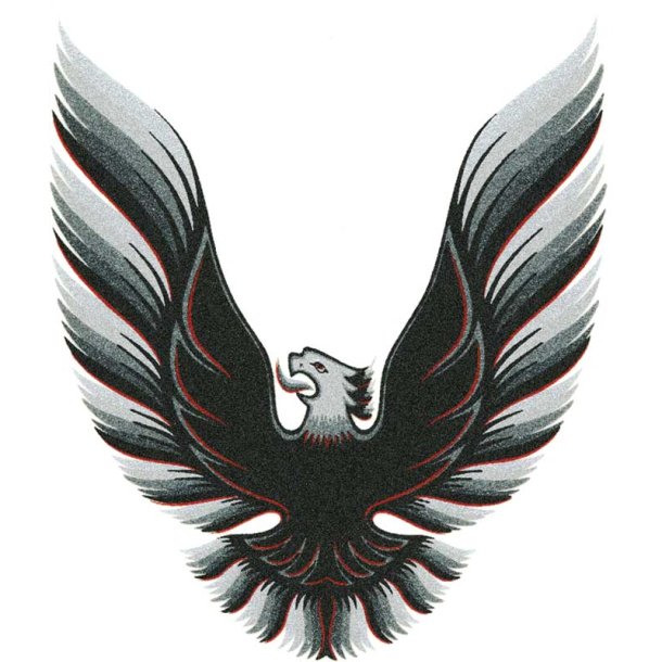 Emblem / decals Pontiac Firebird sail panel decal 1979 til 1980 (NPD C-DT0542 - DT542)