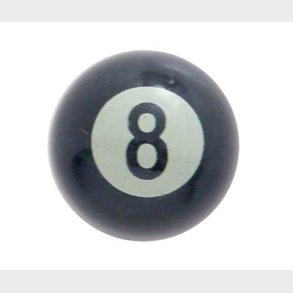 D�rl�s knop 8 ball sort som originalt op pool bordet Universal. United Pacific 8 ball 70023 - G6876