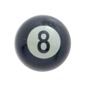 Drls knop 8 ball sort som originalt op pool bordet Universal. United Pacific 8 ball 70023 - G6876