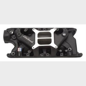 Indsugningsmanifold 'Black Coated' Edelbrock Ford S/B V8 260,289 & 302