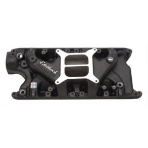 Indsugningsmanifold 'Black Coated' Edelbrock Ford S/B V8 260,289 & 302