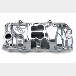 Indsugningsmanifold Poleret Edelbrock Chevrolet V8 Big-Block 1966 til 2000 (21611)