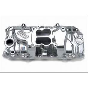 Indsugningsmanifold Poleret Edelbrock Chevrolet V8 Big-Block 1966 til 2000 (21611)