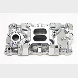 Indsugningsmanifold Poleret RPM Edelbrock Chevrolet V8 Small-Block 1955 til 1986 (71011)